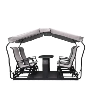 BALANCOIRE 4 CH. IND. NOIR TISSU 340 KAZA